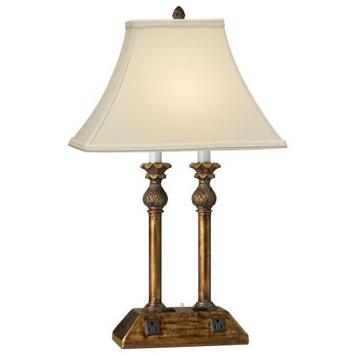 Medallion Desk Lamp 27in, w/ USB Port